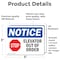 Signmission Elevator Out Of Order Sign With Symbol, 5 in W x Rectangle, Vinyl Decal OS-2PACK-NS-D-35-L-11735 - alternate 6